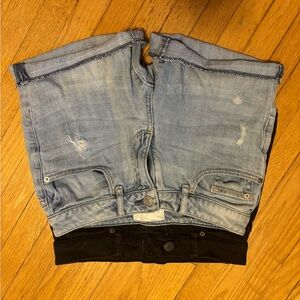 2 pairs of Garage Jean shorts.